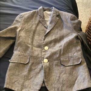 Boys Nautica Blue Chambray Blazer. Size 5
